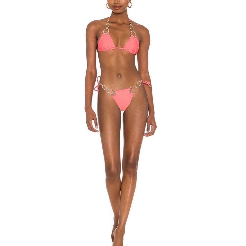 Beach bunny bikini, coral
